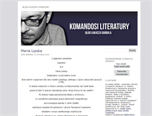 Tablet Screenshot of garbal.muzeumliteratury.pl