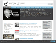 Tablet Screenshot of muzeumliteratury.pl